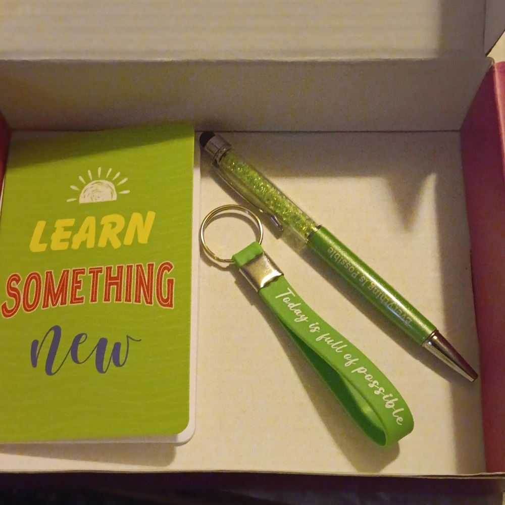 Notebook, Pen & Keychain Set